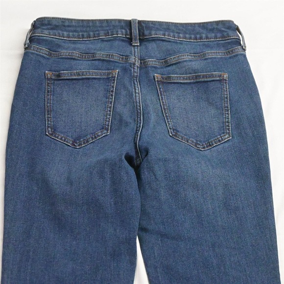 Simply Vera by Vera Wang 4 Straight Raw Hem‎ Dark Wash Flex Denim Jeans - Picture 6 of 7